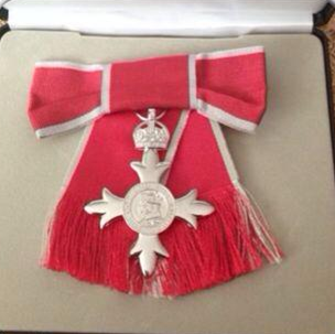 MBE medal awarded for services to the community