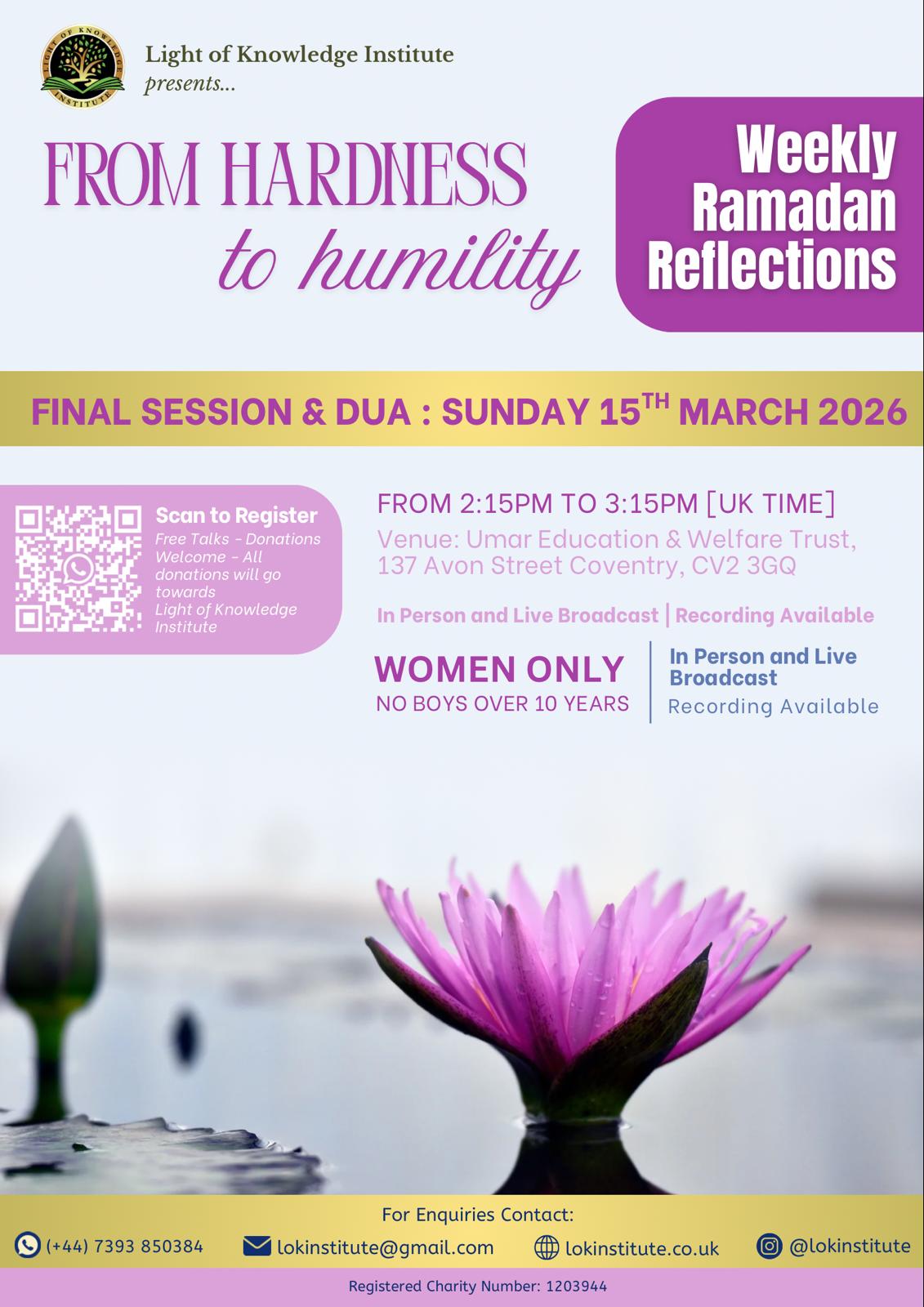 From Hardness to Humility Poster